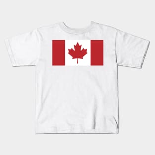 The National Flag of Canadian Kids T-Shirt